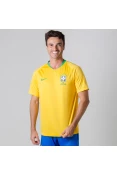 CAMISA NIKE BRASIL OFICIAL 1 2018 SEM NÚMERO - Amarelo CAMISA NIKE BRASIL OFICIAL 1 2018 SEM NÚMERO - Amarelo