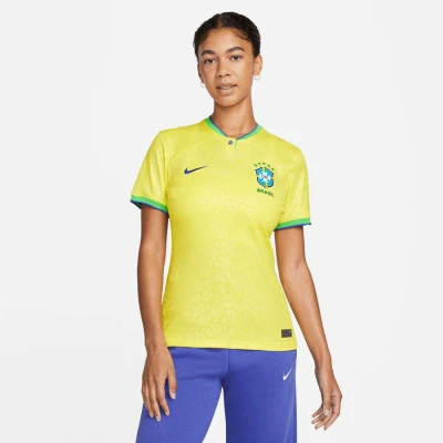 CAMISA NIKE BRASIL OFICIAL I 2022/23 TORCEDORA PRO FEMININA - Amarelo