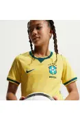 CAMISA NIKE BRASIL TORCEDOR I 2026/27 INFANTIL - Amarelo/verde