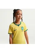 CAMISA NIKE BRASIL TORCEDOR I 2026/27 INFANTIL - Amarelo/verde