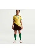 CAMISA NIKE BRASIL TORCEDOR I 2026/27 INFANTIL - Amarelo/verde