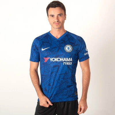 CAMISA NIKE CHELSEA OFICIAL 1 2019/20 SEM NÚMERO - Azul CAMISA NIKE CHELSEA OFICIAL 1 2019/20 SEM NÚMERO - Azul