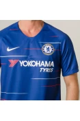 CAMISA NIKE CHELSEA OFICIAL I 2018/19 SEM NÚMERO - Azul CAMISA NIKE CHELSEA OFICIAL I 2018/19 SEM NÚMERO - Azul