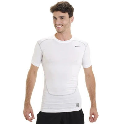 CAMISA NIKE CORE COMPRESSION SS TOP 2.0 MASCULINA - Branco CAMISA NIKE CORE COMPRESSION SS TOP 2.0 MASCULINA - Branco