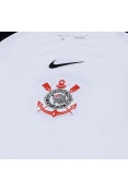 CAMISA NIKE CORINTHIANS I TORCEDOR PRO 25/26 INFANTIL - Branco/preto