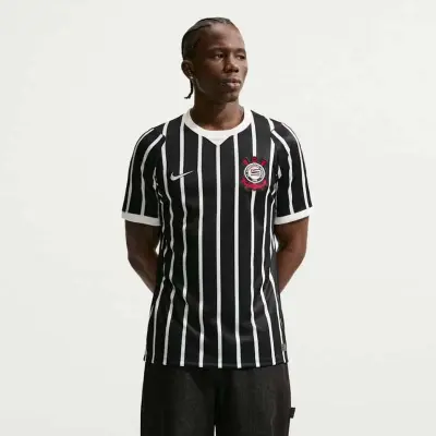 CAMISA NIKE CORINTHIANS II 2026/2027 TORCEDOR PRO - Preto/branco
