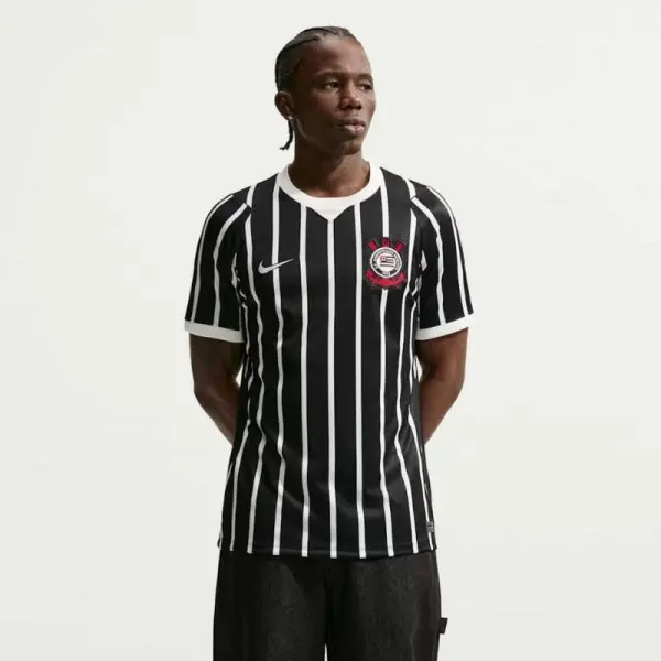 CAMISA NIKE CORINTHIANS II 2026/2027 TORCEDOR PRO - Preto/branco