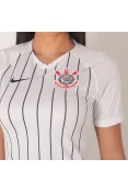 CAMISA NIKE CORINTHIANS OFICIAL 1 2019/20 SEM NÚMERO FEMININA - Branco