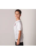 CAMISA NIKE CORINTHIANS OFICIAL 1 2019/20 SEM NÚMERO INFANTIL - Branco/preto