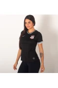 CAMISA NIKE CORINTHIANS OFICIAL 2 2019/20 SEM NÚMERO FEMININA - Preto