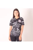 CAMISA NIKE CORINTHIANS OFICIAL 3 2019 INVASÕES TORCEDORA PRO FEMININA - Preto/branco