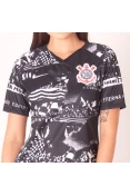 CAMISA NIKE CORINTHIANS OFICIAL 3 2019 INVASÕES TORCEDORA PRO FEMININA - Preto/branco