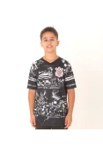 CAMISA NIKE CORINTHIANS OFICIAL 3 2019 SEM NÚMERO INVASÕES INFANTIL - Preto/branco CAMISA NIKE CORINTHIANS OFICIAL 3 2019 SEM NÚMERO INVASÕES INFANTIL - Preto/branco