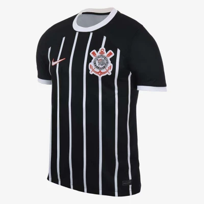 CAMISA NIKE CORINTHIANS OFICIAL II 2023/24 TORCEDOR PRO MASCULINA - Preto/branco