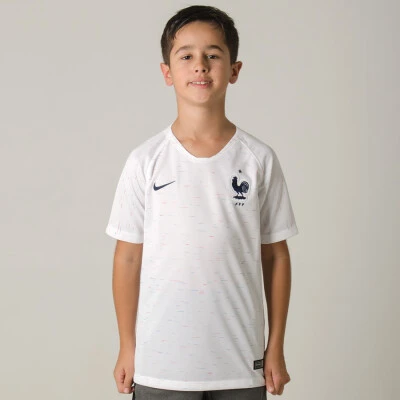 CAMISA NIKE FRANÇA OFICIAL 2 2018 SEM NÚMERO INFANTIL - Branco CAMISA NIKE FRANÇA OFICIAL 2 2018 SEM NÚMERO INFANTIL - Branco