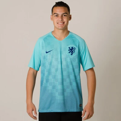 CAMISA NIKE HOLANDA OFICIAL 2 2018 SEM NÚMERO - Azul celeste CAMISA NIKE HOLANDA OFICIAL 2 2018 SEM NÚMERO - Azul celeste