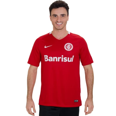 CAMISA NIKE INTERNACIONAL OFICIAL 1 2016/17 SEM NÚMERO - Vermelho/branco CAMISA NIKE INTERNACIONAL OFICIAL 1 2016/17 SEM NÚMERO - Vermelho/branco