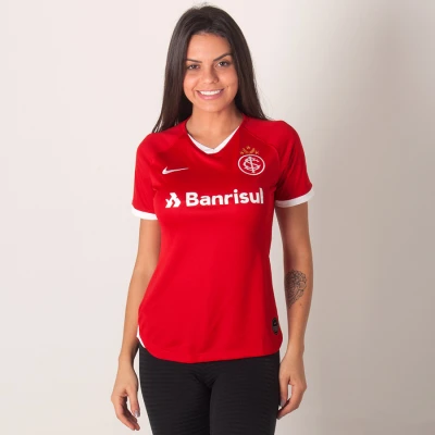CAMISA NIKE INTERNACIONAL OFICIAL 1 2019/20 SEM NÚMERO FEMININA - Vermelho