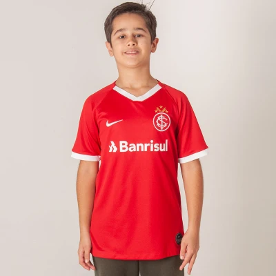 CAMISA NIKE INTERNACIONAL OFICIAL 1 2019/20 SEM NÚMERO INFANTIL - Vermelho CAMISA NIKE INTERNACIONAL OFICIAL 1 2019/20 SEM NÚMERO INFANTIL - Vermelho