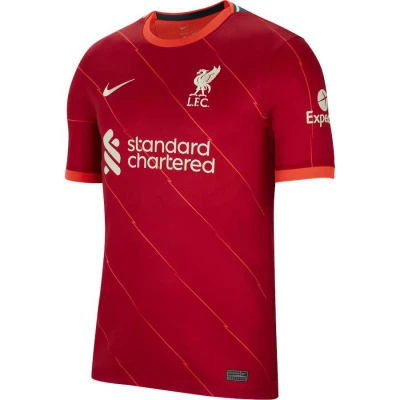 CAMISA NIKE LIVERPOOL OFICIAL I 2021/22 TORCEDOR PRO MASCULINA - Vermelho/laranja CAMISA NIKE LIVERPOOL OFICIAL I 2021/22 TORCEDOR PRO MASCULINA - Vermelho/laranja