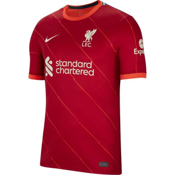 CAMISA NIKE LIVERPOOL OFICIAL I 2021/22 TORCEDOR PRO MASCULINA - Vermelho/laranja CAMISA NIKE LIVERPOOL OFICIAL I 2021/22 TORCEDOR PRO MASCULINA - Vermelho/laranja