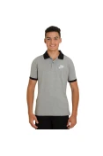 CAMISA NIKE NSW POLO MATCHUP INFANTIL - Cinza/branco