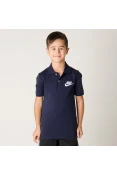 CAMISA NIKE NSW POLO MATCHUP INFANTIL - Marinho/branco