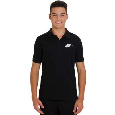 CAMISA NIKE NSW POLO MATCHUP INFANTIL - Preto/branco