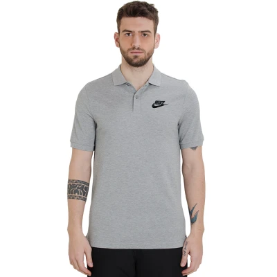 CAMISA NIKE NSW POLO PIQUE MATCHUP MASCULINA - Cinza