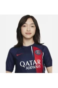 CAMISA NIKE PARIS SAINT-GERMAIN OF I 2023/24 INFANTIL - Marinho/vermelho