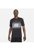 CAMISA NIKE PARIS SAINT-GERMAIN OF III 2021/22 TORCEDOR MASCULINA - Preto/grafite