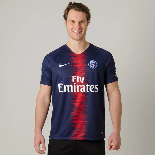 CAMISA NIKE PARIS SAINT GERMAIN OFICIAL 1 2018/19 SEM NÚMERO - Marinho/vermelho CAMISA NIKE PARIS SAINT GERMAIN OFICIAL 1 2018/19 SEM NÚMERO - Marinho/vermelho