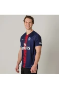 CAMISA NIKE PARIS SAINT GERMAIN OFICIAL 1 2018/19 SEM NÚMERO - Marinho/vermelho CAMISA NIKE PARIS SAINT GERMAIN OFICIAL 1 2018/19 SEM NÚMERO - Marinho/vermelho
