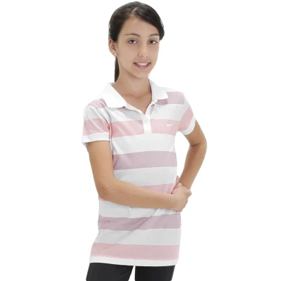 CAMISA NIKE POLO CLUB INFANTIL - Branco/rosa