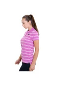 CAMISA NIKE POLO ROOKIE STRIPE FEMININA - Lilas/branco
