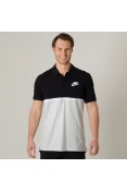 CAMISA NIKE POLO SPORTSWEAR MATCHUP MASCULINA - Preto/branco