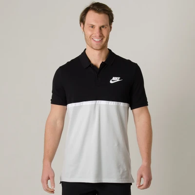 CAMISA NIKE POLO SPORTSWEAR MATCHUP MASCULINA - Preto/branco