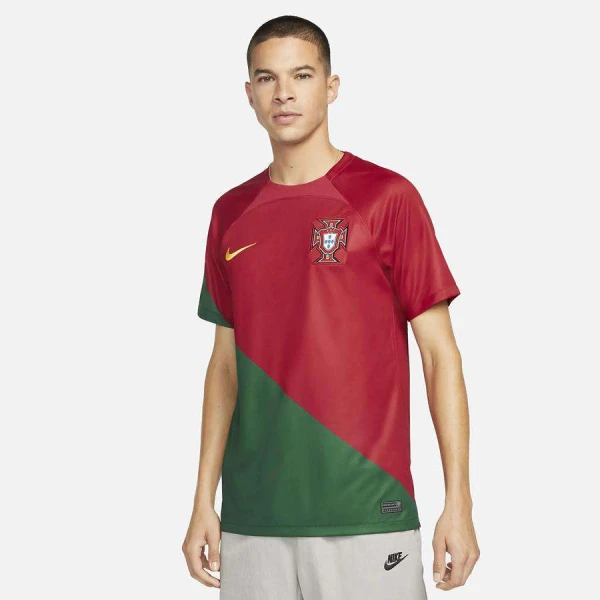 CAMISA NIKE PORTUGAL OFICIAL I 2022/23 TORCEDOR PRO MASCULINA - Vermelho/verde CAMISA NIKE PORTUGAL OFICIAL I 2022/23 TORCEDOR PRO MASCULINA - Vermelho/verde