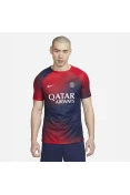 CAMISA NIKE PRÉ JOGO PARIS SAINT-GERMAIN 2023/24 ACADEMY PRO MASCULINA - Marinho/vermelho
