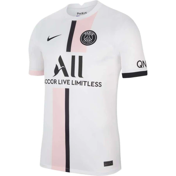 CAMISA NIKE PSG OFICIAL II 2021/22 TORCEDOR PRO MASCULINA - Branco/preto CAMISA NIKE PSG OFICIAL II 2021/22 TORCEDOR PRO MASCULINA - Branco/preto