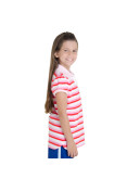 CAMISA NIKE RALLY STRIP POLO FEMININA INFANTIL - Branco/rosa CAMISA NIKE RALLY STRIP POLO FEMININA INFANTIL - Branco/rosa