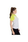 CAMISA NIKE SPHERE SS POLO FEMININA - Branco/verde