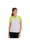 CAMISA NIKE SPHERE SS POLO FEMININA - Branco/verde