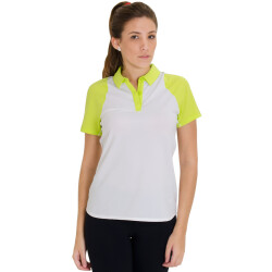 CAMISA NIKE SPHERE SS POLO FEMININA - Branco/verde