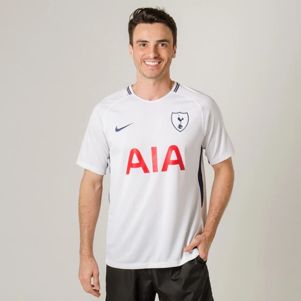 CAMISA NIKE TOTTENHAM OFICIAL 1 2017/18 SEM NÚMERO - Branco CAMISA NIKE TOTTENHAM OFICIAL 1 2017/18 SEM NÚMERO - Branco