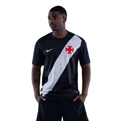 CAMISA NIKE VASCO TORCEDOR I 2026/27 MASCULINA - Preto/branco