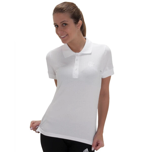 CAMISA OLYMPIKUS POLO FLAMENGO FEMININA - Branco