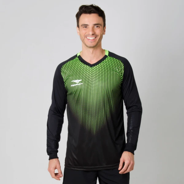 CAMISA PENALTY GOLEIRO MANGA LONGA DELTA VI MASCULINA - Preto/verde