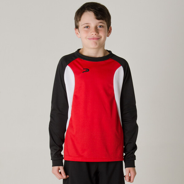 CAMISA PLACAR GOLEIRO QUARAI INFANTIL - Vermelho/preto