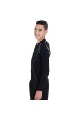 CAMISA PLACAR TÉRMICA SALGUEIRO INFANTIL - Preto/prata